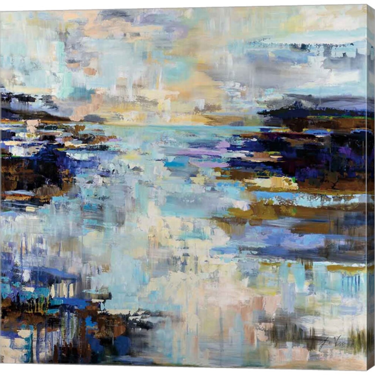 Abstract Morning by Jeanette Vertentes 24" x 24" Canvas Wall Art